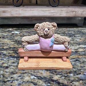 Adorable Gymnast Bear Figurine 1994